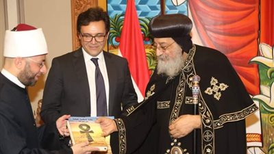 تفاصيل لقاء البابا تواضروس ووزيري الثقافة والأوقاف 