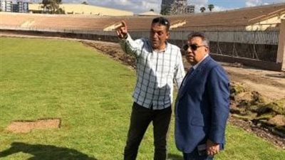 محافظ الدقهلية يتابع أعمال تطوير ملعب ستاد المنصورة الرياضى