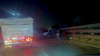 وفاة سائق ملاكي في حادث تصادم أعلى كوبري طرة بطريق الأوتوستراد