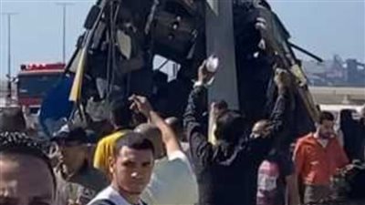 إصابة 39 شخصًا في حادث انقلاب أتوبيس غرب الإسكندرية