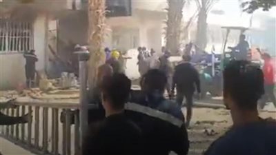 السيطرة عل حريق مخزن خلف الصالة المغطاة بجامعة المنيا