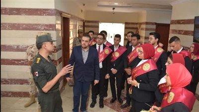 تفاصيل زيارة طلاب جامعة المنوفية لكلية الطب العسكري