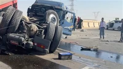 إصابة 4 أشخاص فى حادث انقلاب سيارة بالشرقية