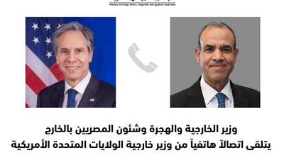 وزير الخارجية لـ بلينكن: نرفض التصعيد الإسرائيلي لعرقلة إنفاذ المساعدات الإنسانية بالقطاع