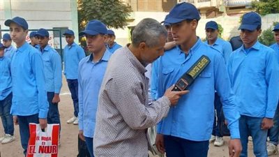 حملات تفتيشية على مدارس المنوفية باستخدام أجهزة الكشف عن المعادن 