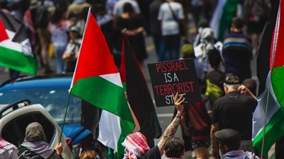 مظاهرة في مدينة ملبورن الأسترالية نصرة لفلسطين