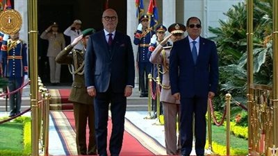 الرئيس السيسي يستقبل رئيس جمهورية إستونيا