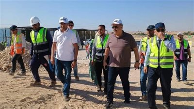 بنك التنمية الإفريقي يتابع تنفيذ مشروع الصرف الصحى جنوب الأقصر