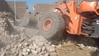 حملة موسعة لإزالة التعديات على الأراضي الزراعية وأملاك الدولة بالمنيا