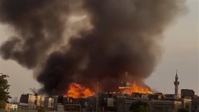 حريق هائل يلتهم برك الخيام بكرداسة.. و7 سيارات إطفاء للتدخل العاجل