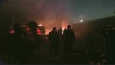 7 سيارات إطفاء للسيطرة على حريق هائل بكرداسة 