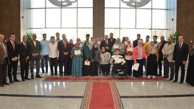 جامعة دمياط تحتفل بتكريم الطلاب ذوي الهمم 