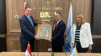 اتفاقية تعاون بين جامعة بنها الأهلية وجامعة ووهان للتكنولوجيا بالصين