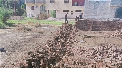 استرداد وإزالة 3 حالات تعد على أراضي أملاك الدولة غرب الأقصر