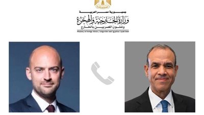 وزير الخارجية يبحث مع نظيره الفرنسي الجهود الراهنة لخفض التوتر بالمنطقة 