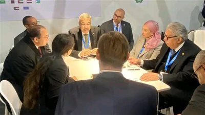 وفد التعليم العالي يشارك في جلسة بجناح جامعة الدول العربية بمؤتمر COP29