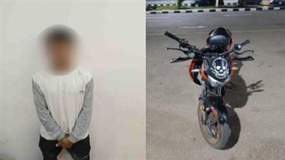 الداخلية تضبط طالبًا يقود دراجة نارية في الجيزة لهذا السبب