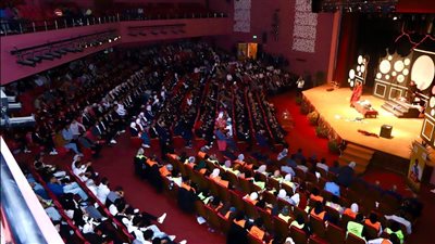 صندوق علاج الإدمان: عرض مسرحي للتوعية بخطورة المخدارت بجامعة السويس 