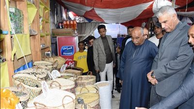 محافظ أسوان يفتتح معرض حزب مستقبل وطن للسلع الغذائية بمنطقة المحمودية 