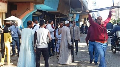 تنظيم حملة مكبرة لرفع 167 حالة إشغال فى سوق كوم أمبو