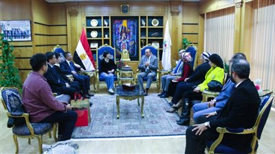 رئيس جامعة المنصورة يستقبل وفد جامعة شنيانغ جيان تشو الصينية 