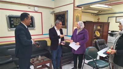 مدير «تعليم بنى سويف» تستقبل مدير عام إدارة التفتيش والرقابة 
