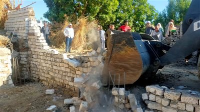 بالصور.. حملة موسعة لازالة واسترداد الأراضي الزراعية غرب الأقصر 