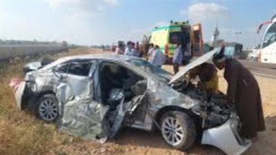 إصابة مواطن وسيدة في حادث تصادم 5 سيارات بالجيزة