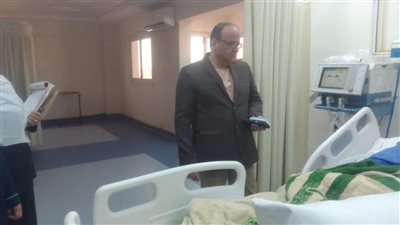 جولة مفاجئة لمسؤول بصحة المنوفية بمستشفيات الحميات والرمد