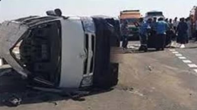 مصرع وإصابة 7 أشخاص في حادث مروع أعلى طريق الواحات 