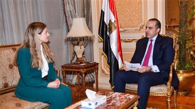 وزير الشئون النيابية يستقبل سيلين إيمارت عضو البرلمان الأوروبي