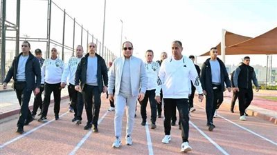 شهد الطابور الصباحي.. الرئيس السيسي يزور الأكاديمية العسكرية (صور)