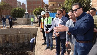 بتكلفة2.2 مليار جنيه.. وزير الصحة ومحافظ المنوفية يتفقدان مشروع إنشاء مركز أورام منوف