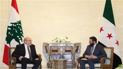 أحمد الشرع يلتقي رئيس الوزراء اللبناني
