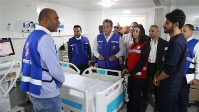 وزير الصحة يتفقد مستشفى الشيخ زويد المركزي بمحافظة شمال سيناء