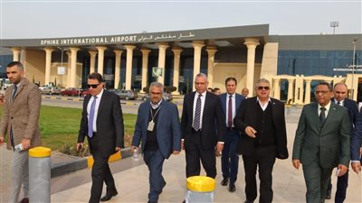 جولة تفقدية للجنة العليا للتفتيش الأمني والبيئي بمطار سفنكس الدولي