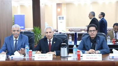 تفاصيل مشاركة رئيس جامعة المنوفية فى اجتماع المجلس الأعلى للجامعات بجامعة أسوان