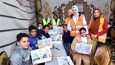  «علاج الإدمان» و«حياة كريمة» ينفذان أنشطة لرفع وعى الأطفال بخطورة التعاطي بقرى المبادرة