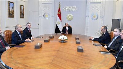 الرئيس السيسى يستقبل رئيس شركة كونسنتركس الأمريكية الرائدة فى خدمات التعهيد