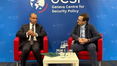 وزير الخارجية يشارك في جلسة حوارية بمركز جنيف للسياسات الأمنية حول التطورات بالشرق الأوسط