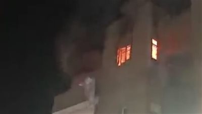 اندلاع حريق هائل في شقة سكنية في حلوان