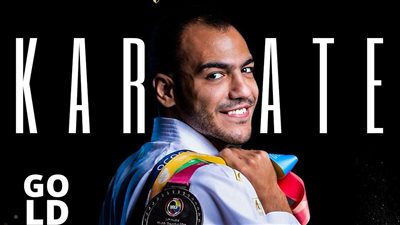 لاعب وادى دجلة عبدالله ممدوح يفوز بالميدالية الذهبية في بطولة الدوري العالمي للكاراتيه 