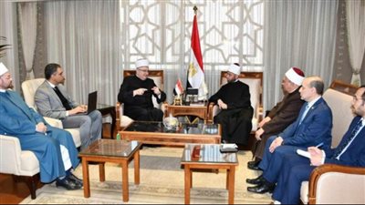 وزير الأوقاف يبحث سبل التعاون الديني والثقافي المشترك مع مفتي كرواتيا