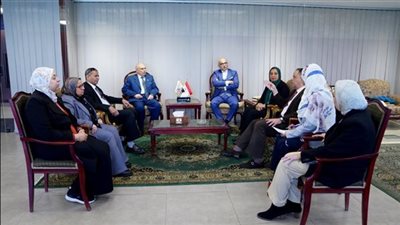 رئيس جامعة عين شمس يستقبل فريق زيارة اعتماد كلية الهندسة من هيئة الجودة