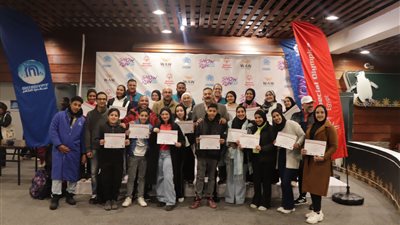 بالصور. 349 مشاركًا في أول مسابقة للأولمبياد الخاص المصري لسباق جري الجليد