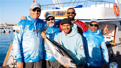 مصر تتربع على عرش بطولة البحر الأحمر الدولية لصيد الأسماك بالجونة