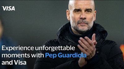 Visa تتعاون مع بيب جوارديولا لتوفير تجارب غير مسبوقة لحاملي بطاقاتها 