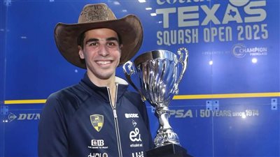 علي فرج لاعب وادى دجلة يحقق لقب بطولة كوتيدي تكساس المفتوحة 2025 