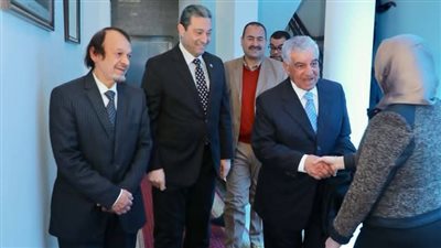 محافظ دمياط يستقبل الدكتور زاهى حواس وسفير مالطا لدى القاهرة