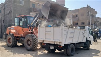 بالصور.. رفع 50 طن من التراكمات في حملة نظافة غرب الأقصر